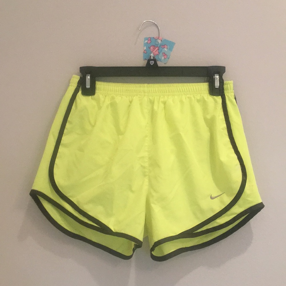 Neon Yellow Nike Shorts🍋🌝